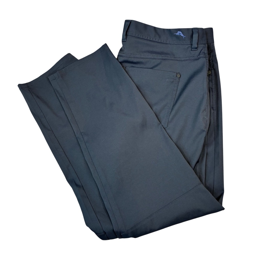 Tommy Bahama Boracay Performance Pants Men 36x30 Navy Blue Stretch Straight Golf